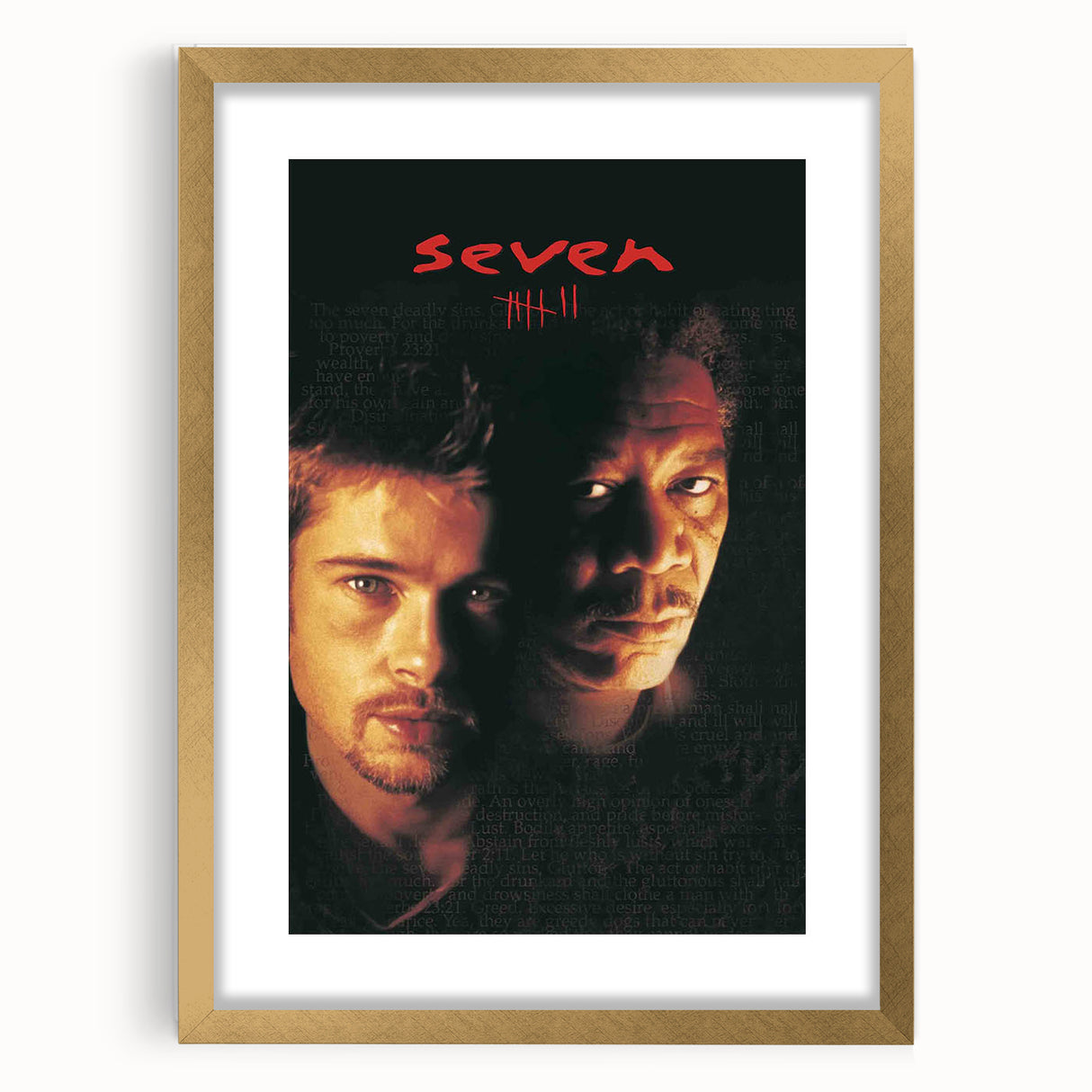Se7en 1990s Vintage Movie Poster | Classic 90s Film Art