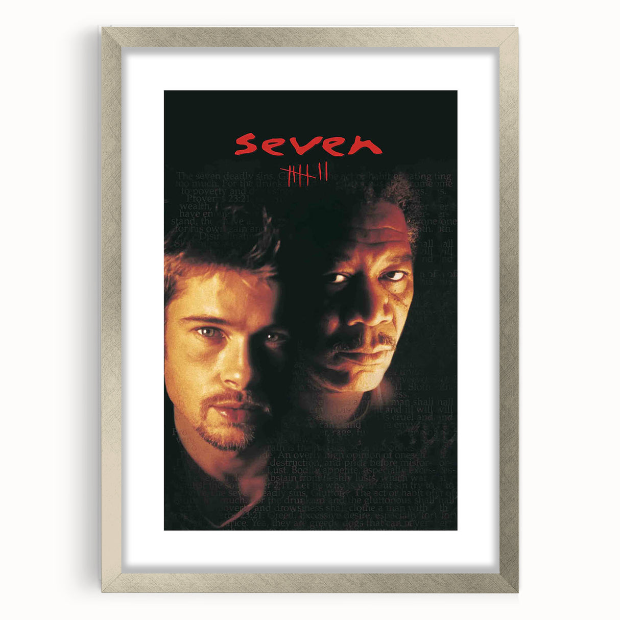 Se7en 1990s Vintage Movie Poster | Classic 90s Film Art