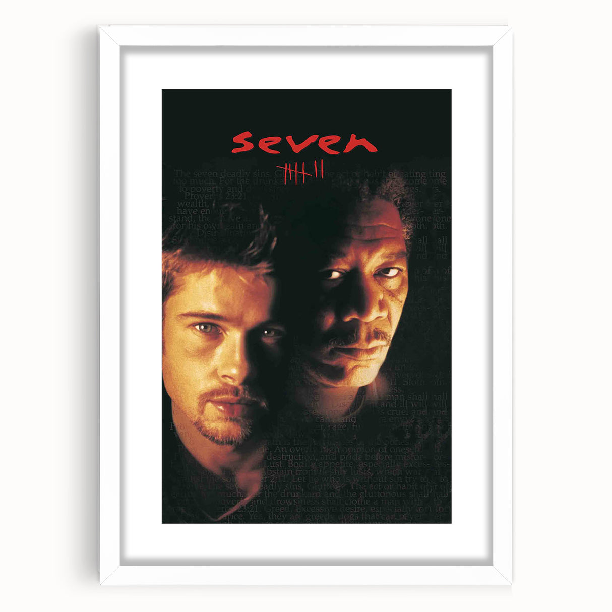 Se7en 1990s Vintage Movie Poster | Classic 90s Film Art