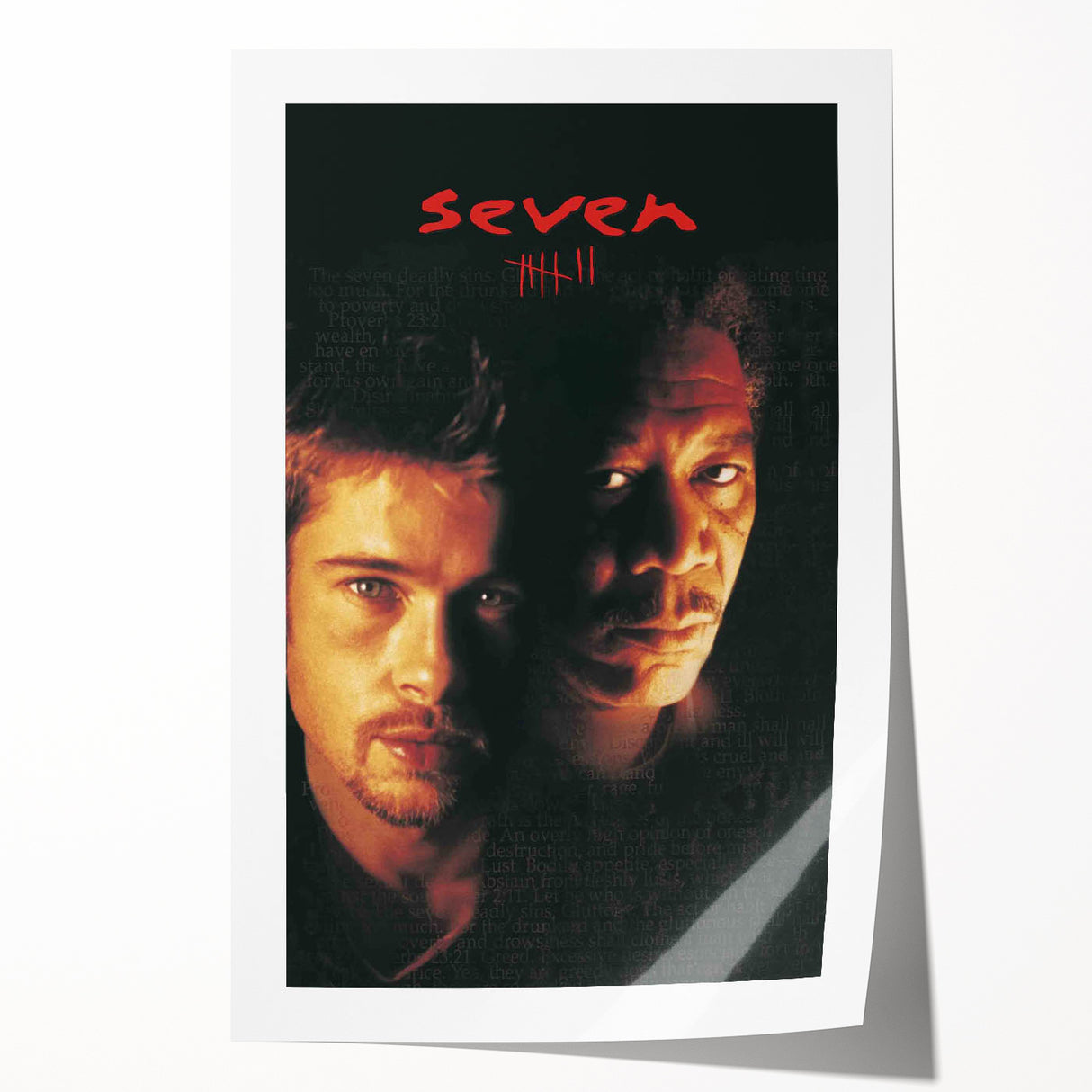 Se7en 1990s Vintage Movie Poster | Classic 90s Film Art