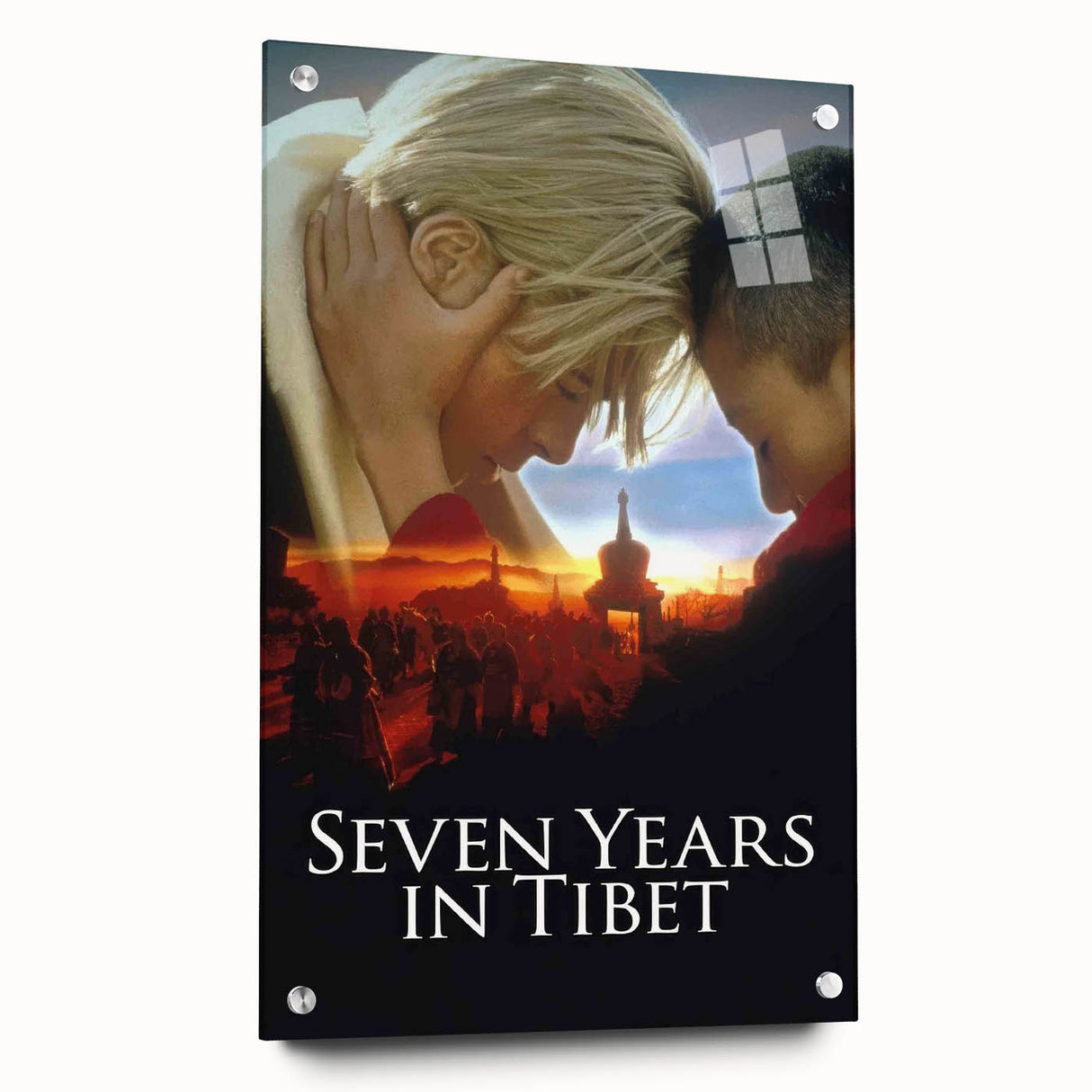Seven Years in Tibet 1990s Vintage Movie Poster | Classic 90s Film Art
