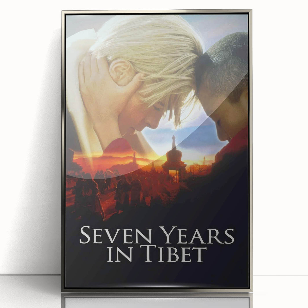 Seven Years in Tibet 1990s Vintage Movie Poster | Classic 90s Film Art