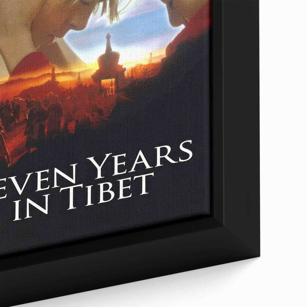 Seven Years in Tibet 1990s Vintage Movie Poster | Classic 90s Film Art