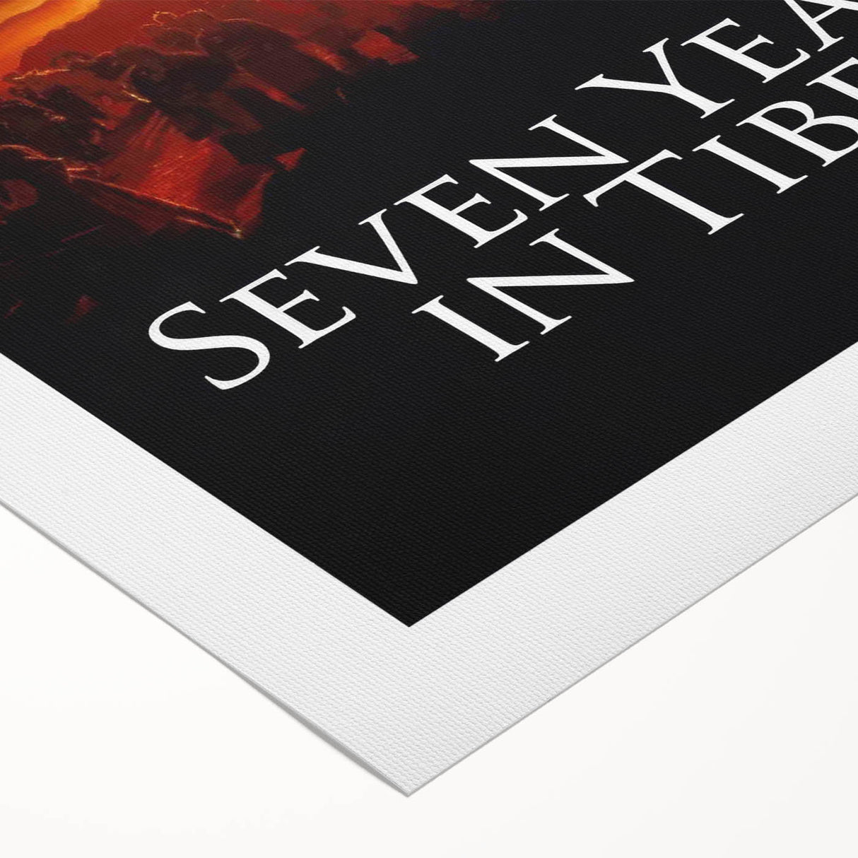 Seven Years in Tibet 1990s Vintage Movie Poster | Classic 90s Film Art