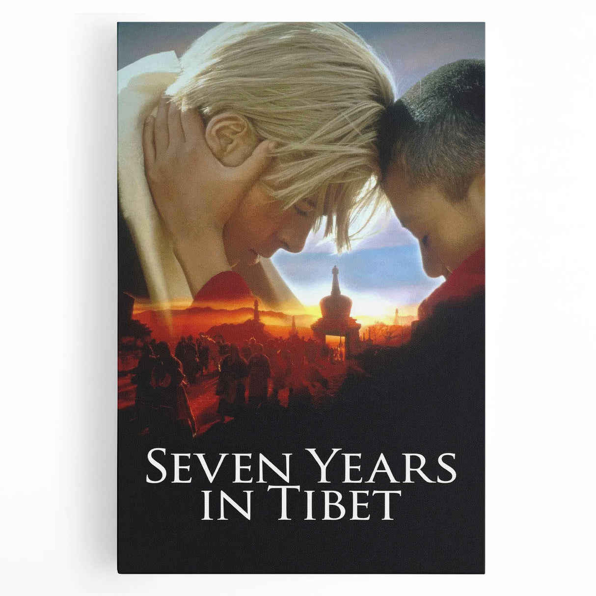 Seven Years in Tibet 1990s Vintage Movie Poster | Classic 90s Film Art