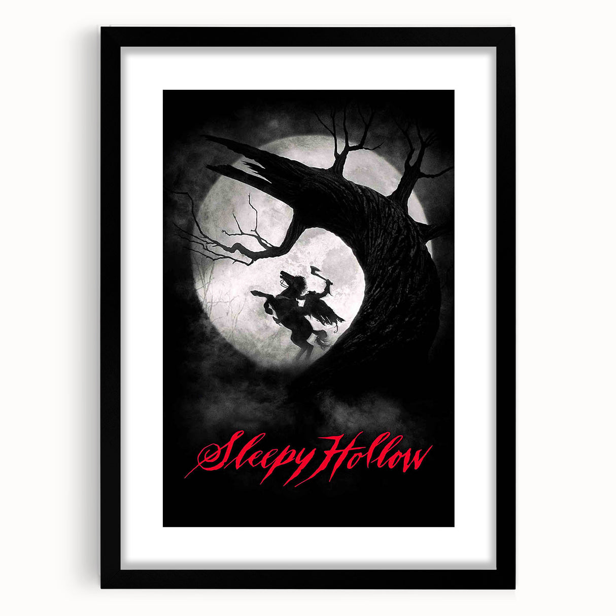 1990s Vintage Movie Poster – Sleepy Hollow Iconic 90s Film Poster