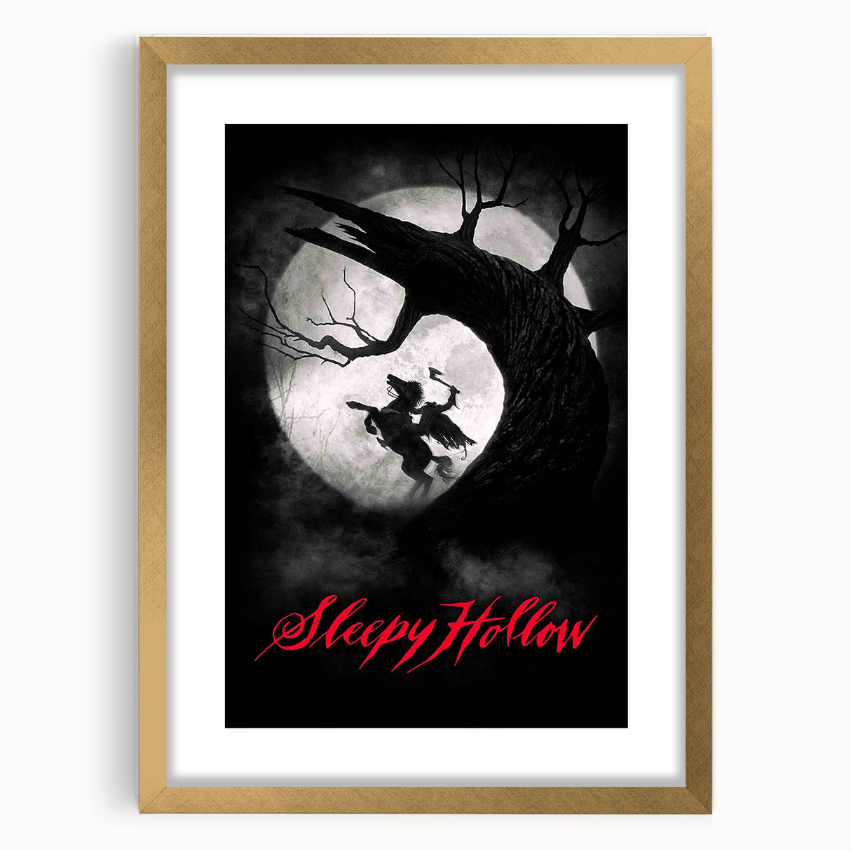 1990s Vintage Movie Poster – Sleepy Hollow Iconic 90s Film Poster