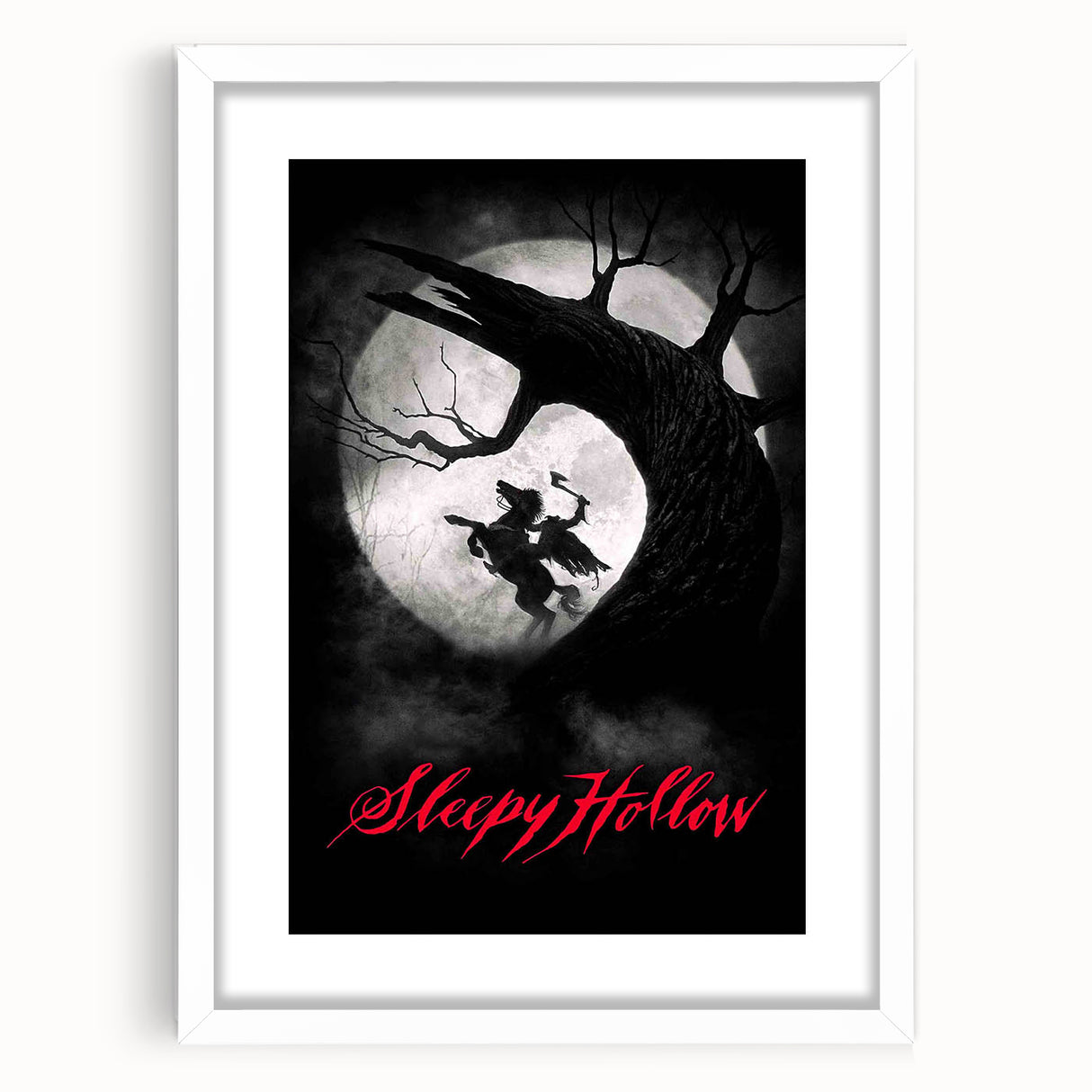 1990s Vintage Movie Poster – Sleepy Hollow Iconic 90s Film Poster