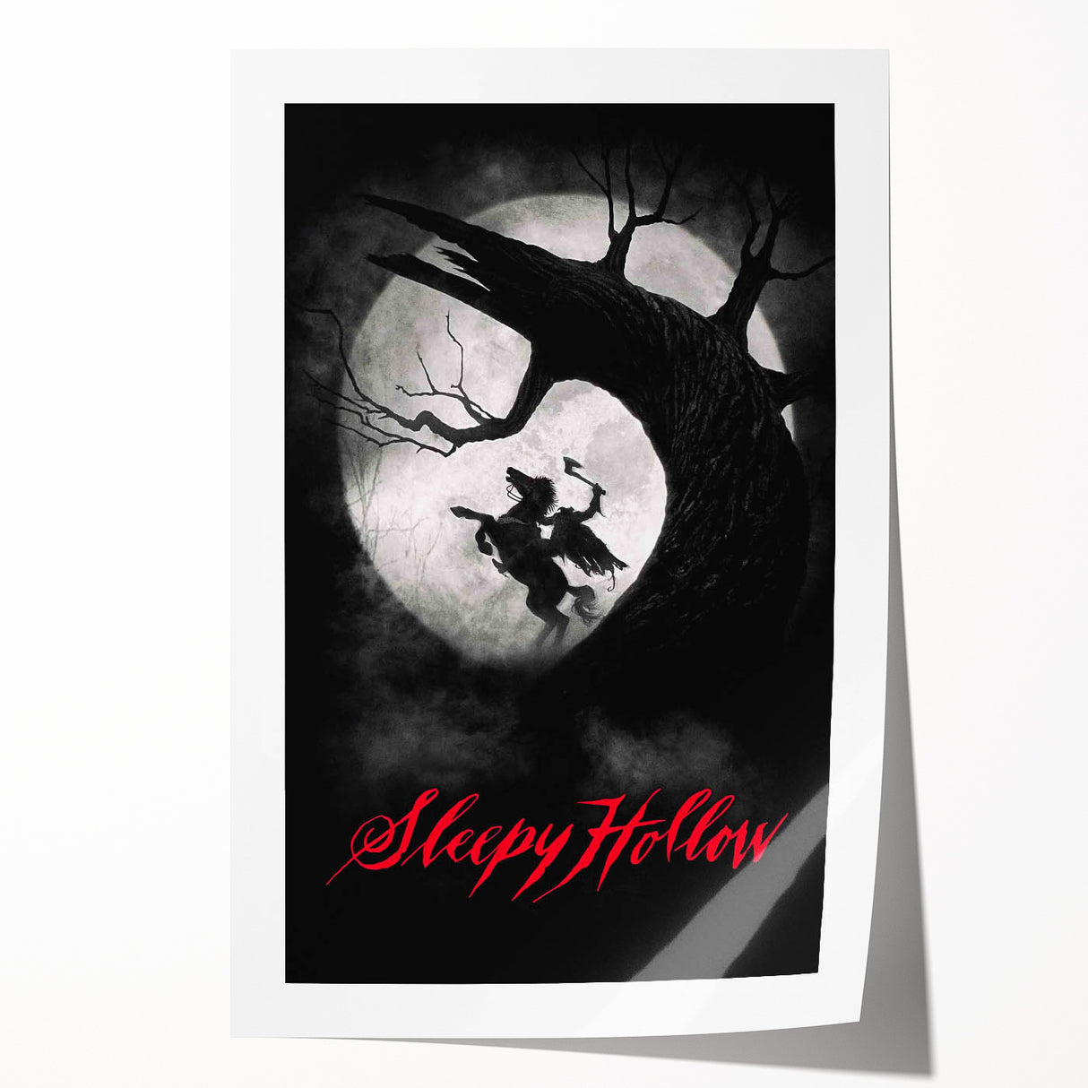 1990s Vintage Movie Poster – Sleepy Hollow Iconic 90s Film Poster