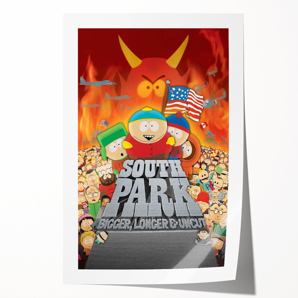 1990s Vintage Movie Poster – South Park Retro 1990s Movie Print