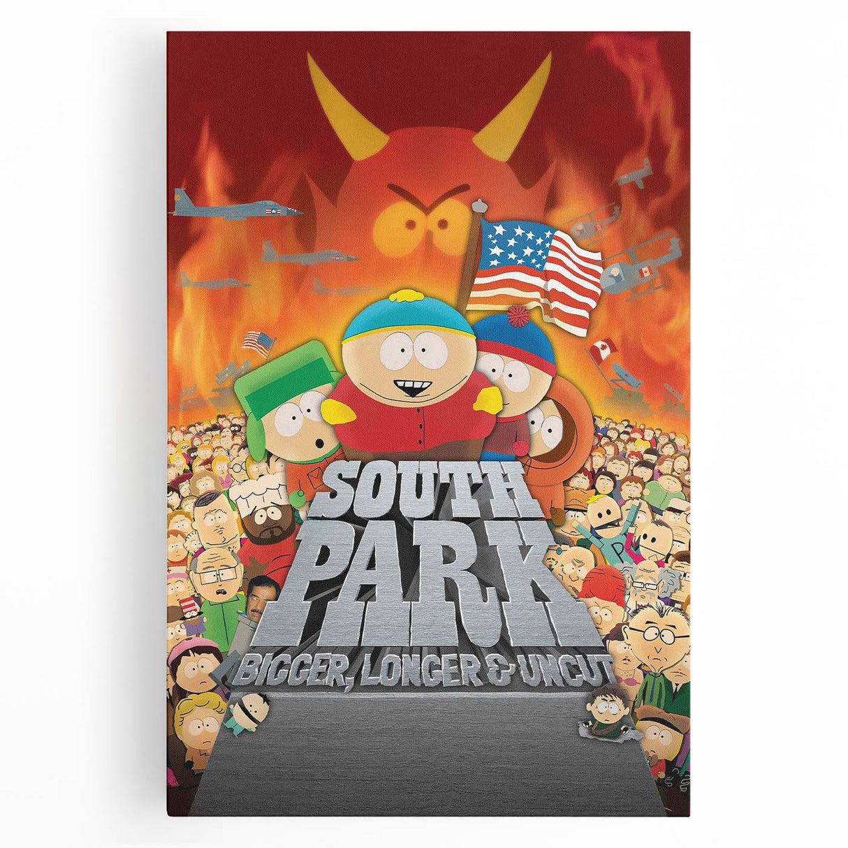 1990s Vintage Movie Poster – South Park Retro 1990s Movie Print