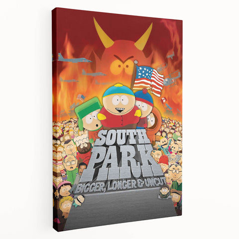 1990s Vintage Movie Poster – South Park Retro 1990s Movie Print