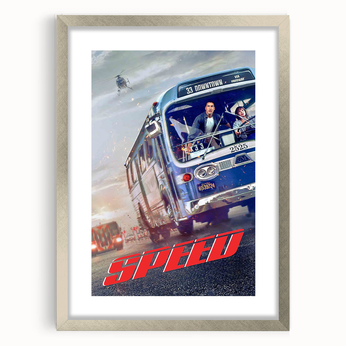 1990s Vintage Movie Poster – Speed Iconic 90s Film Poster