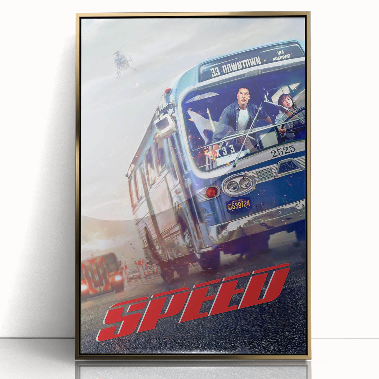 1990s Vintage Movie Poster – Speed Iconic 90s Film Poster