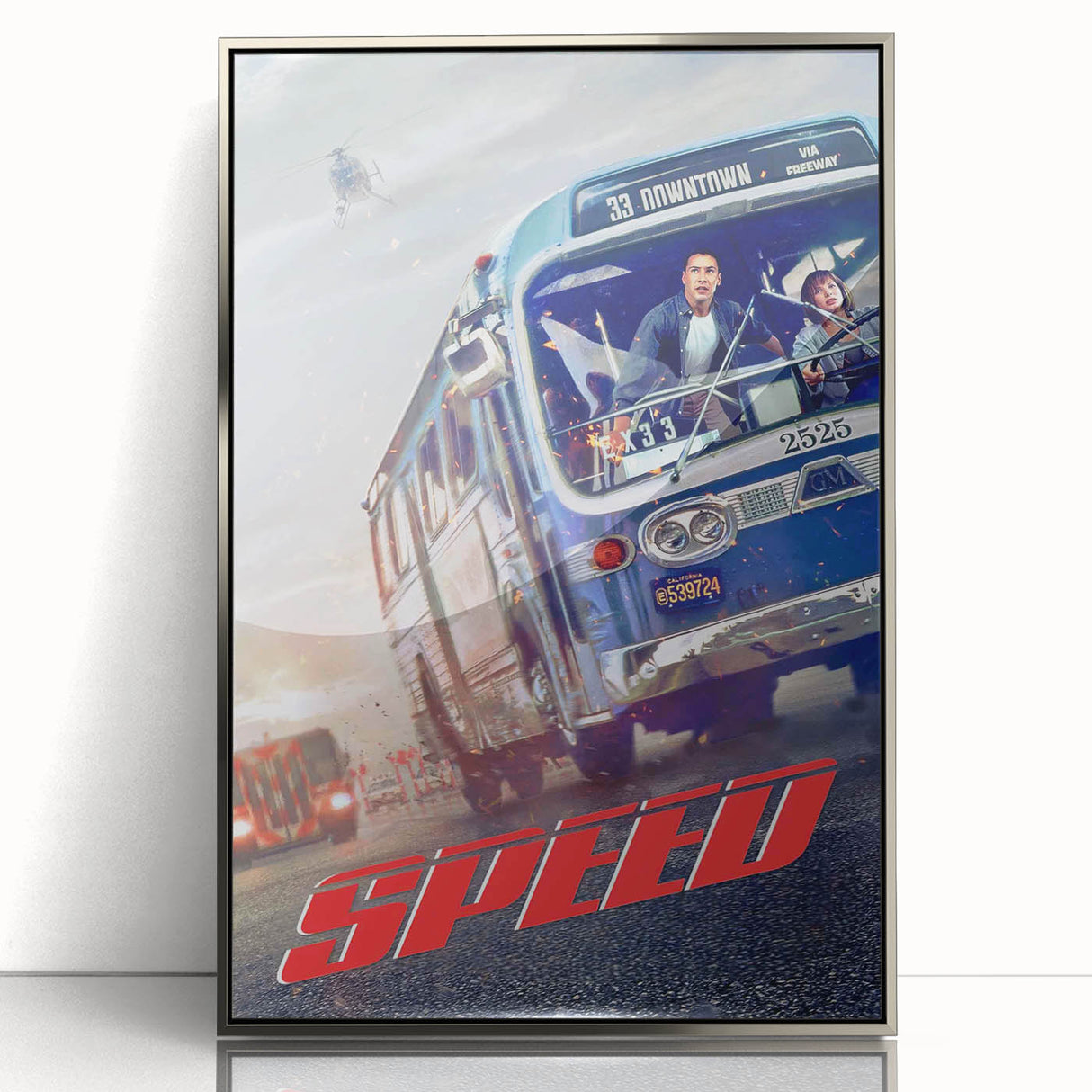 1990s Vintage Movie Poster – Speed Iconic 90s Film Poster