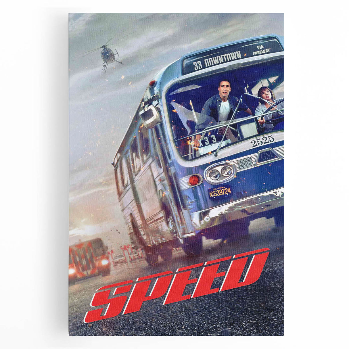 1990s Vintage Movie Poster – Speed Iconic 90s Film Poster