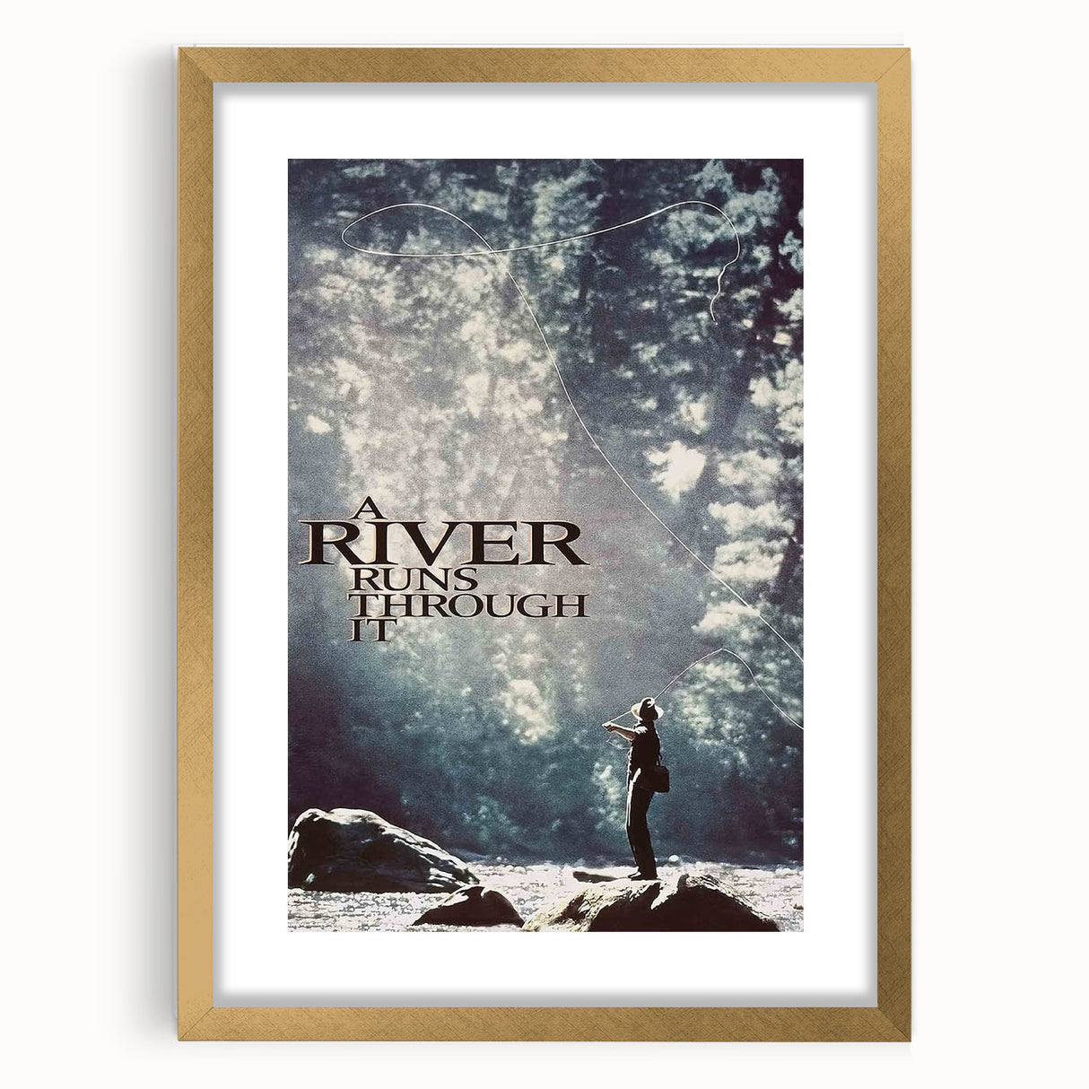 1990s Vintage Movie Poster - Classic 90s Film Art - A River Runs Through It