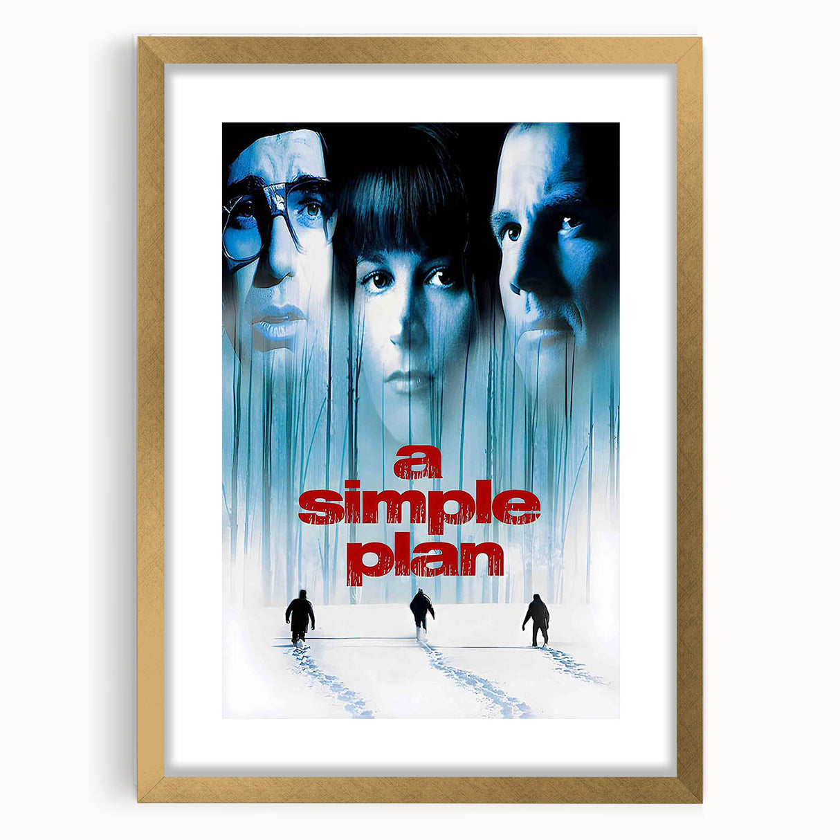 1990s Vintage Movie Poster - Classic 90s Film Art - A Simple Plan