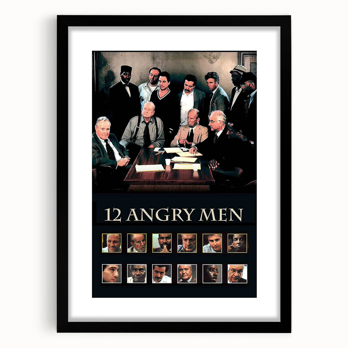 1990s Vintage Movie Poster – Classic 90s Film Art of 12 Angry Men