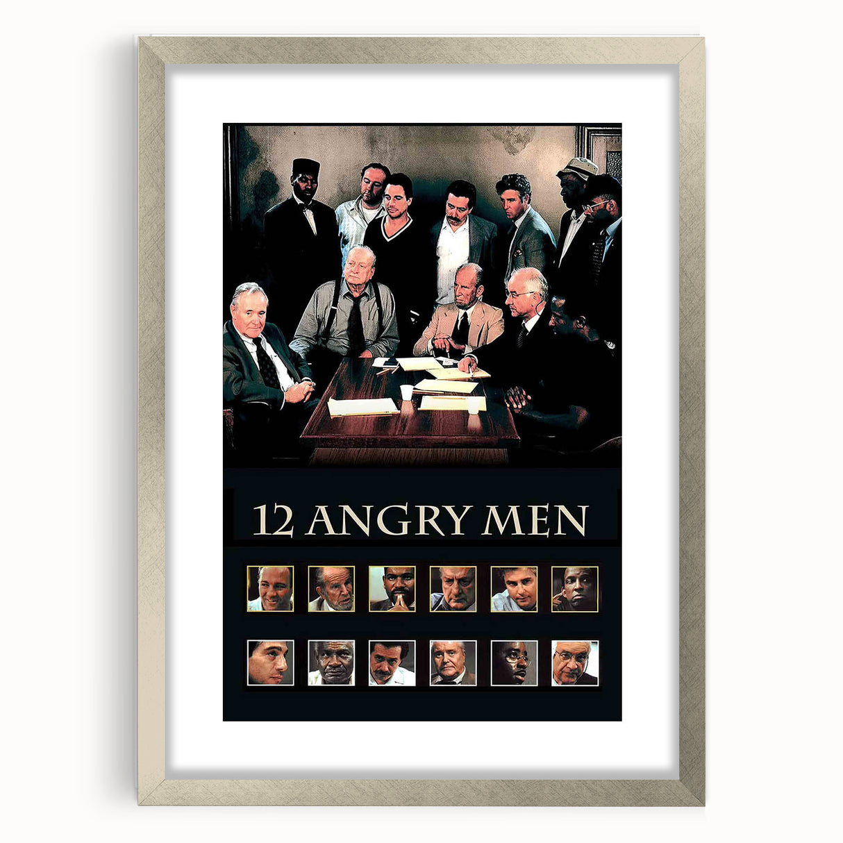 1990s Vintage Movie Poster – Classic 90s Film Art of 12 Angry Men