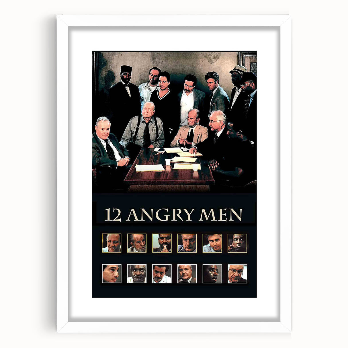 1990s Vintage Movie Poster – Classic 90s Film Art of 12 Angry Men