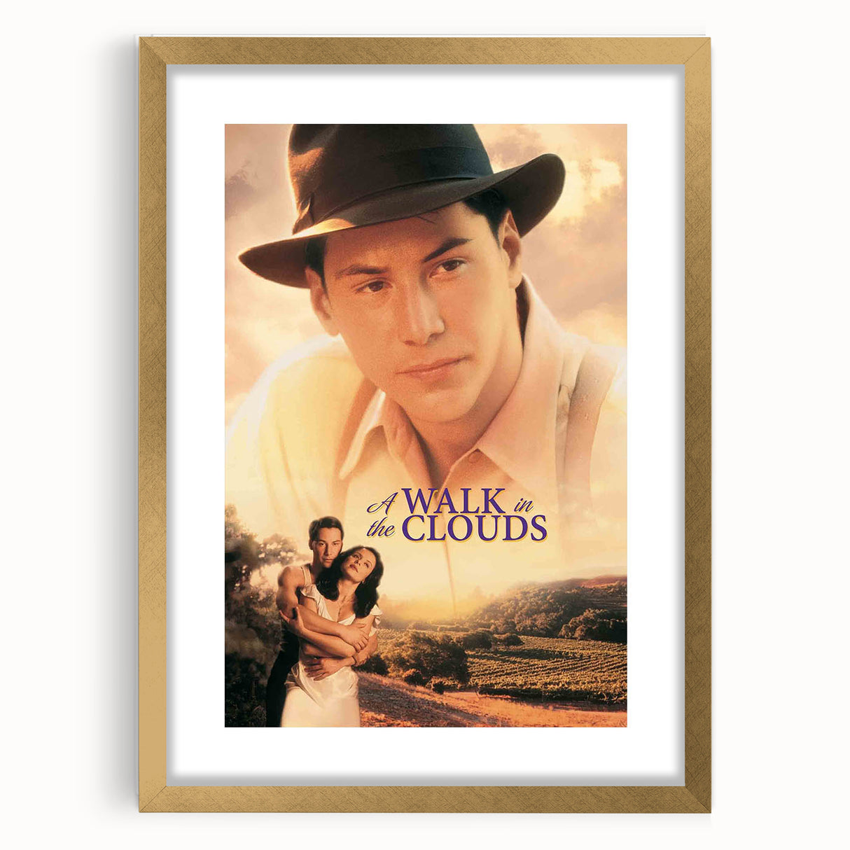 1990s Vintage Movie Poster - Classic 90s Film Art - A Walk in the Clouds