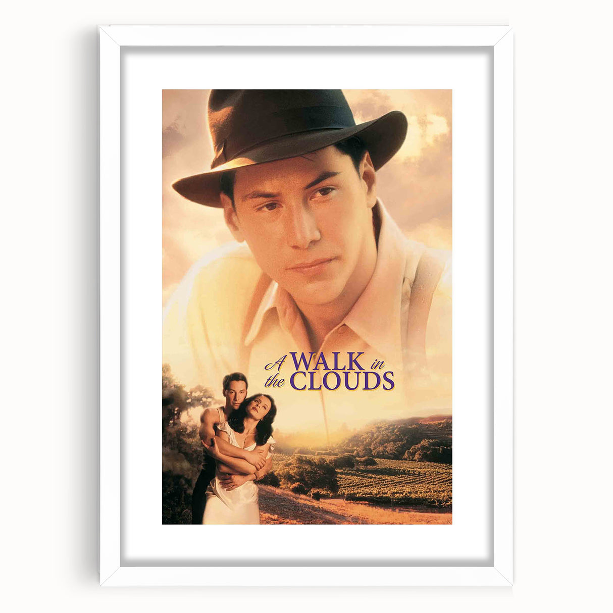 1990s Vintage Movie Poster - Classic 90s Film Art - A Walk in the Clouds