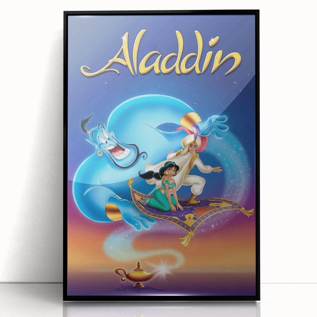 1990s Vintage Movie Poster - Classic 90s Film Art - Aladdin