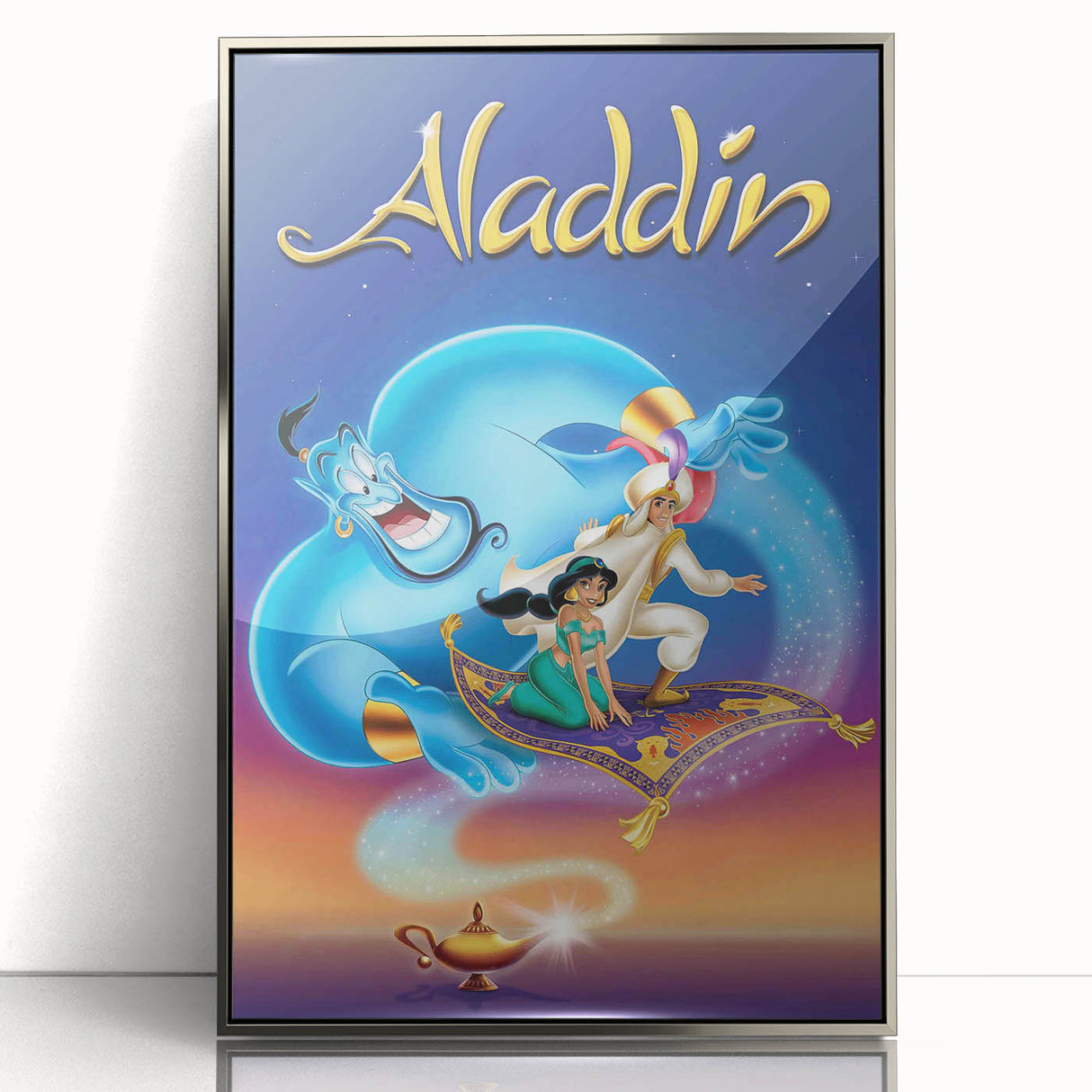 1990s Vintage Movie Poster - Classic 90s Film Art - Aladdin