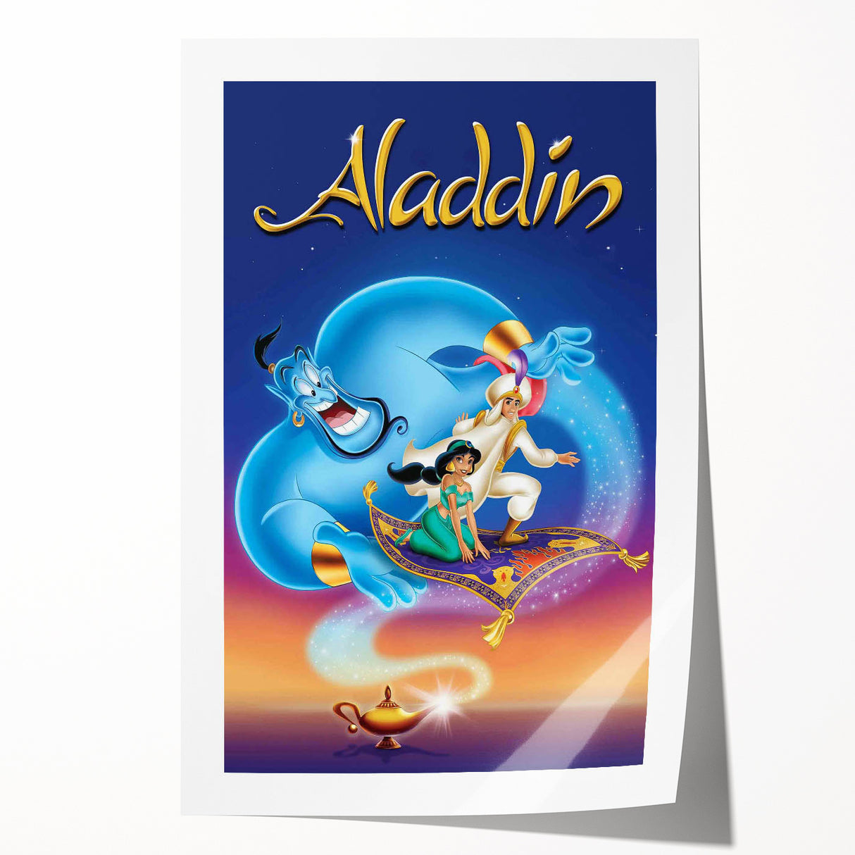 1990s Vintage Movie Poster - Classic 90s Film Art - Aladdin