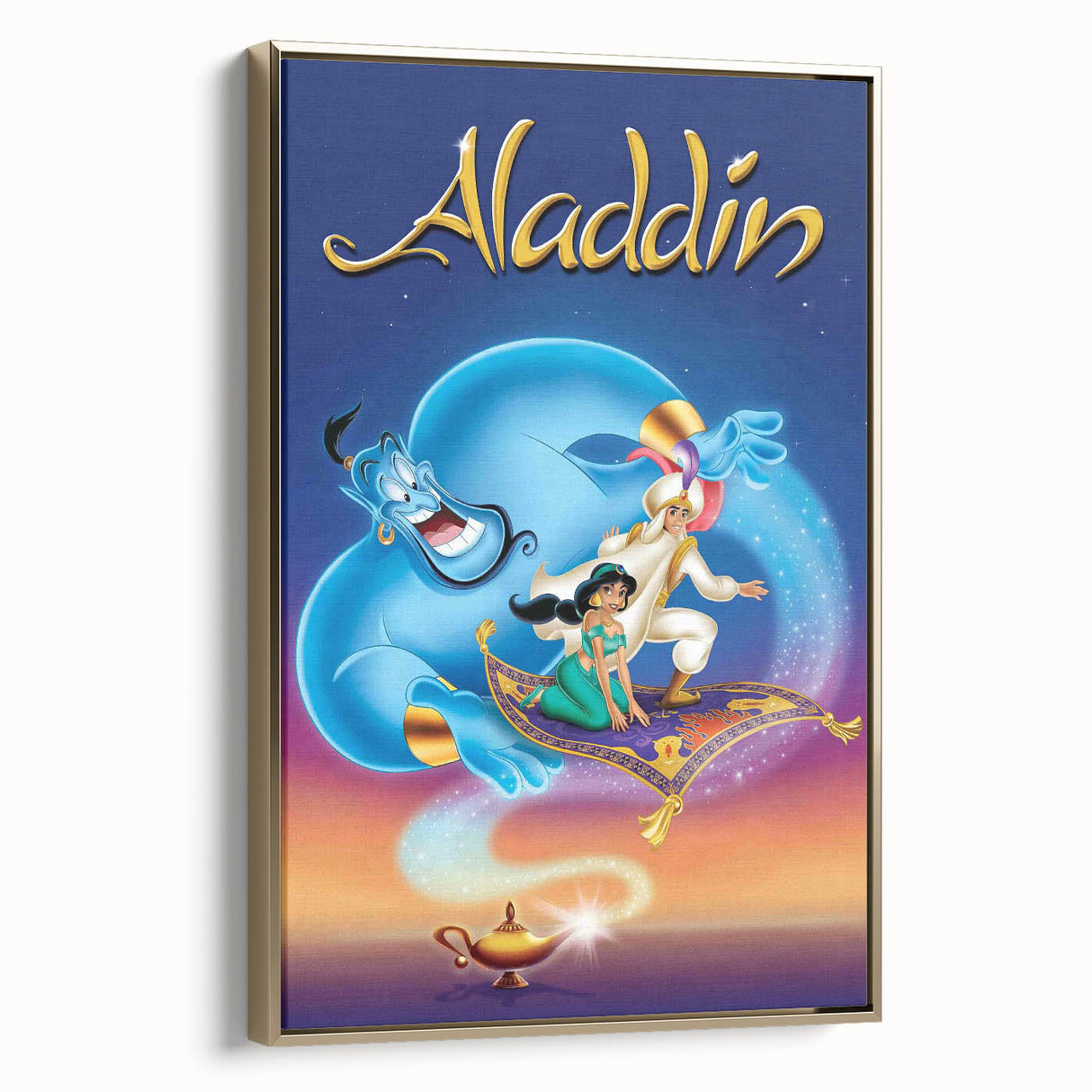 1990s Vintage Movie Poster - Classic 90s Film Art - Aladdin
