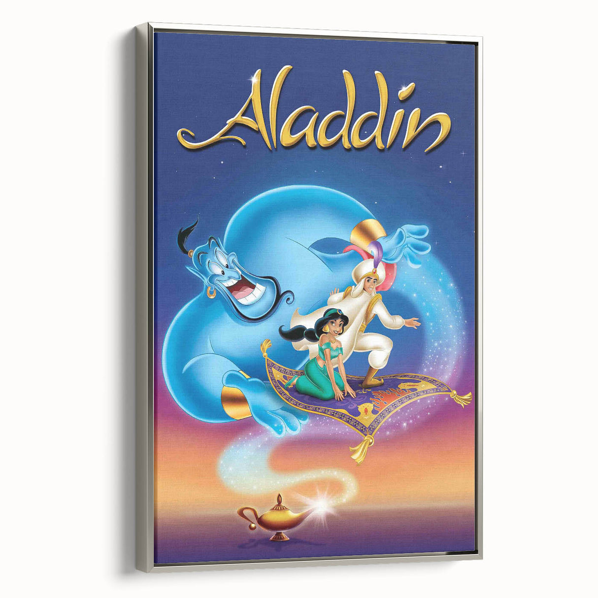 1990s Vintage Movie Poster - Classic 90s Film Art - Aladdin