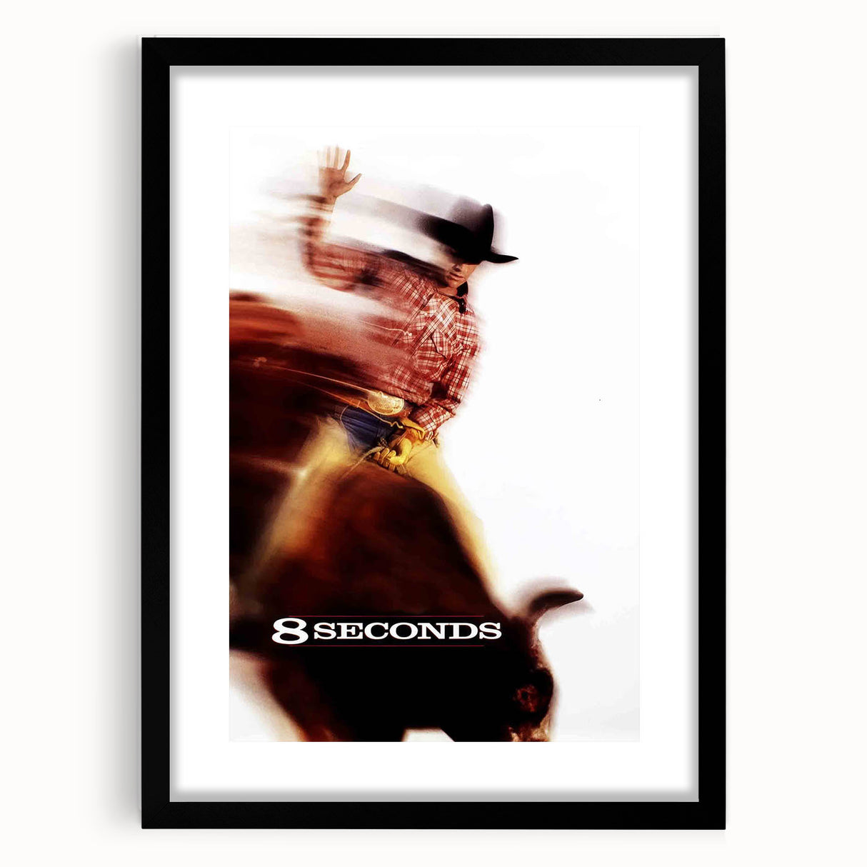 1990s Vintage Movie Poster - Classic 90s Film Art - 8 Seconds Print