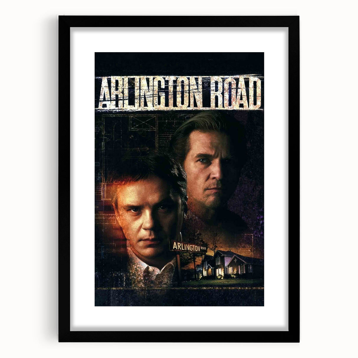 1990s Vintage Movie Poster – Arlington Road Classic 90s Film Art
