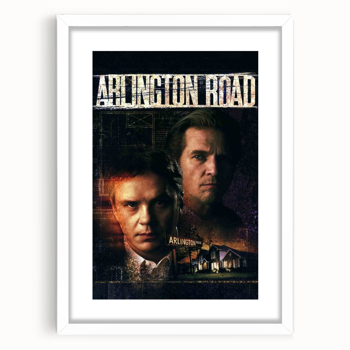 1990s Vintage Movie Poster – Arlington Road Classic 90s Film Art