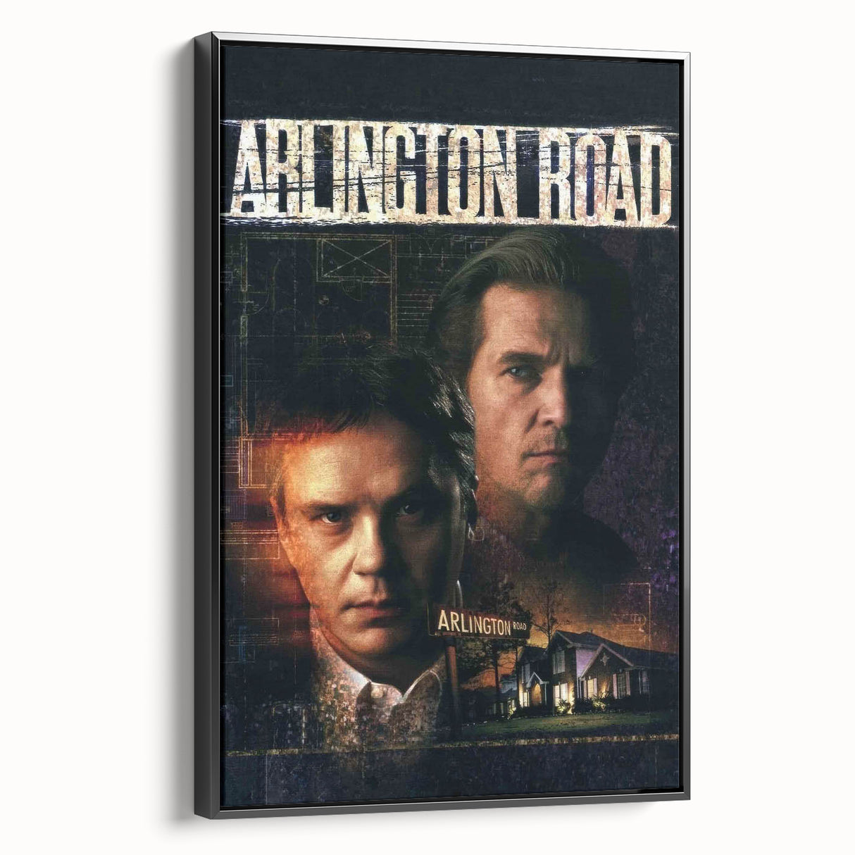 1990s Vintage Movie Poster – Arlington Road Classic 90s Film Art