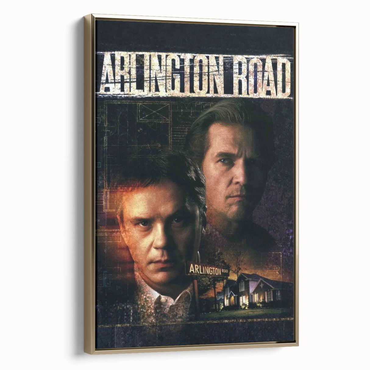 1990s Vintage Movie Poster – Arlington Road Classic 90s Film Art
