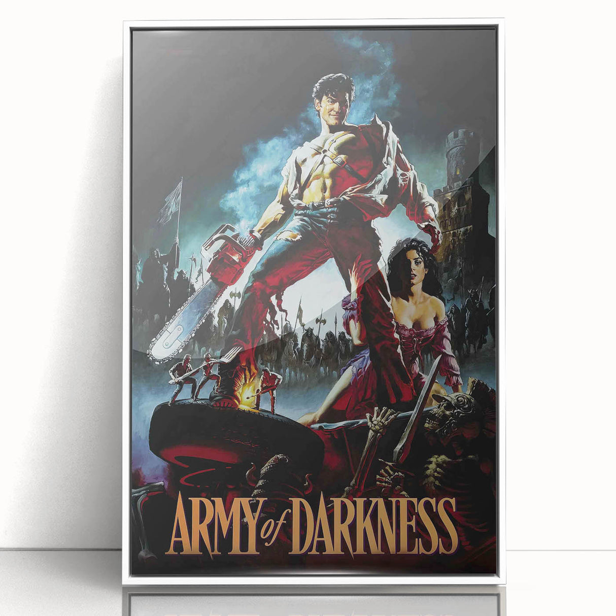 1990s Vintage Movie Poster – Army of Darkness Retro 90s Film Art
