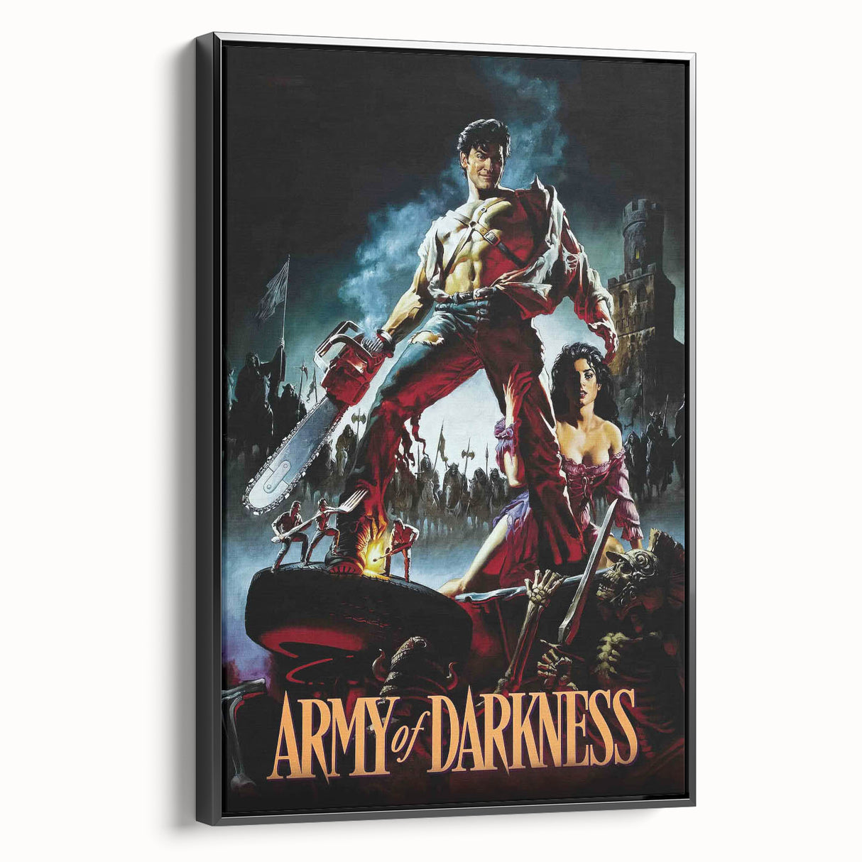 1990s Vintage Movie Poster – Army of Darkness Retro 90s Film Art