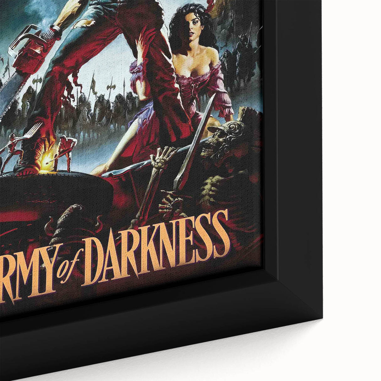 1990s Vintage Movie Poster – Army of Darkness Retro 90s Film Art