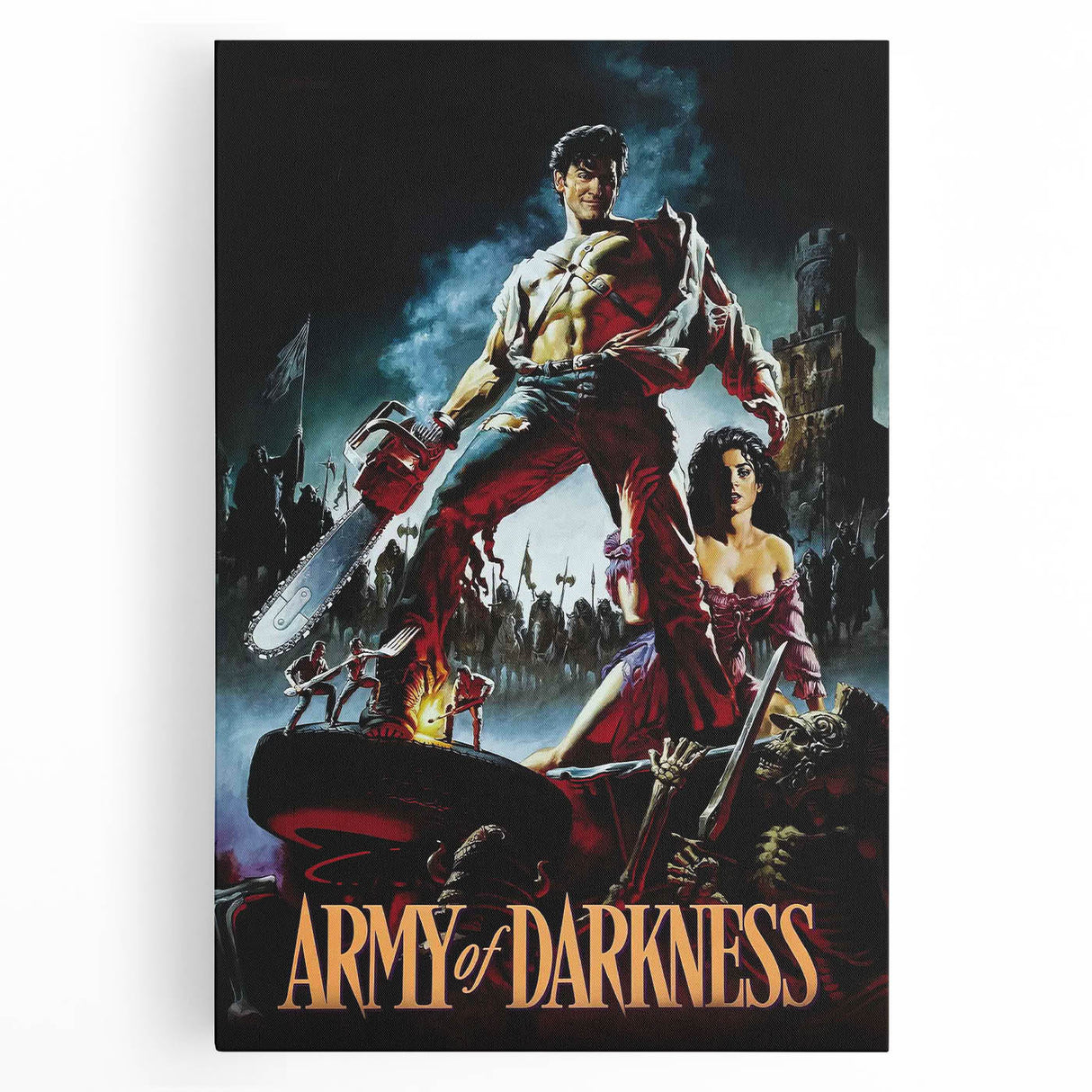 1990s Vintage Movie Poster – Army of Darkness Retro 90s Film Art