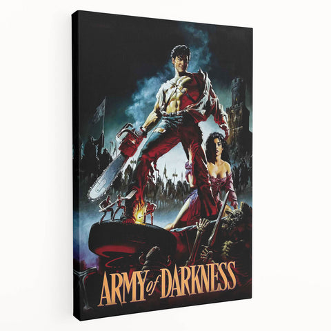 1990s Vintage Movie Poster – Army of Darkness Retro 90s Film Art