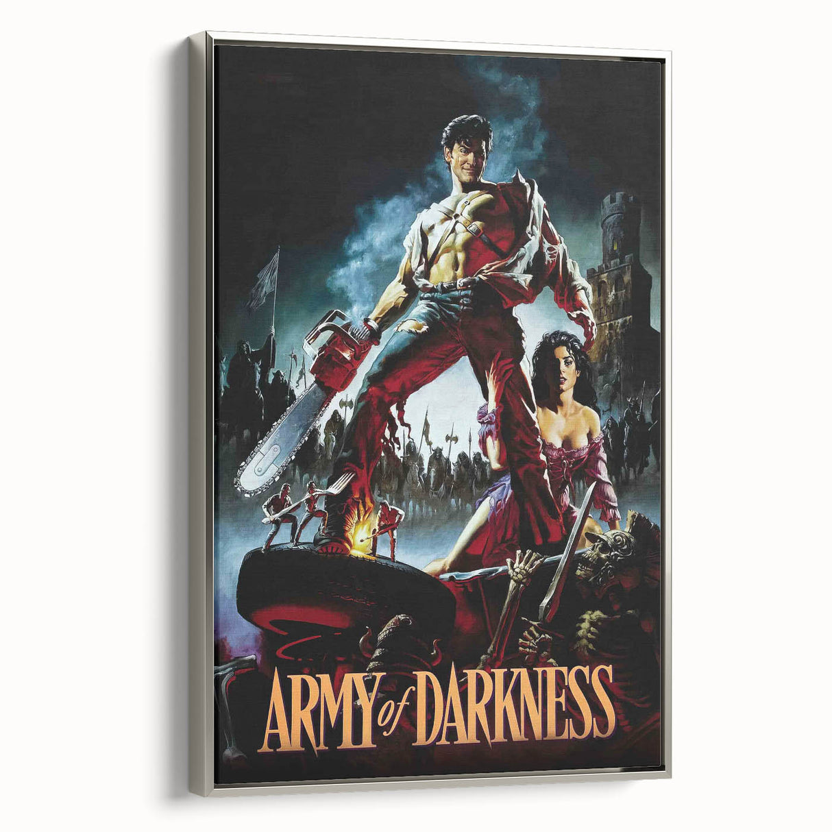 1990s Vintage Movie Poster – Army of Darkness Retro 90s Film Art