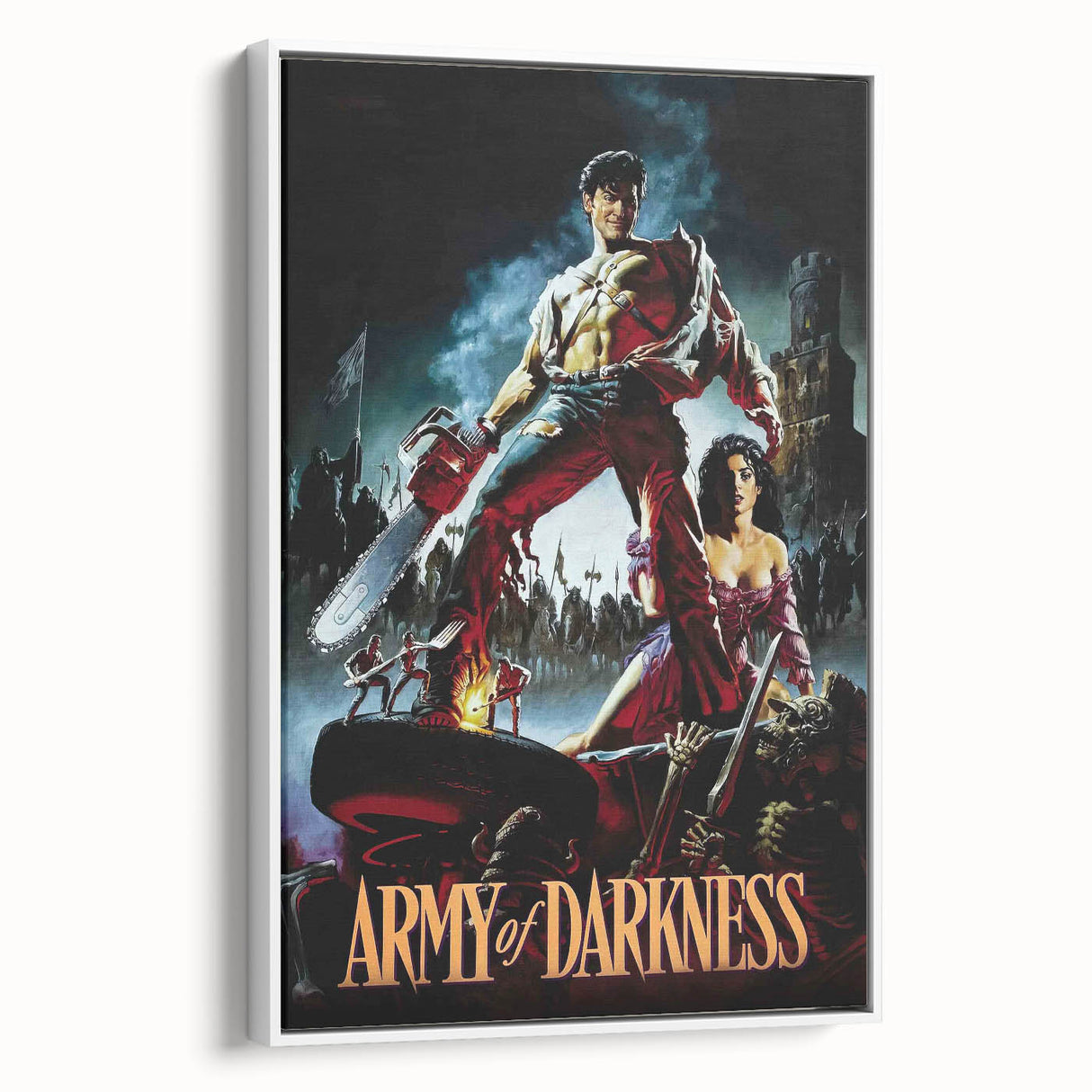 1990s Vintage Movie Poster – Army of Darkness Retro 90s Film Art