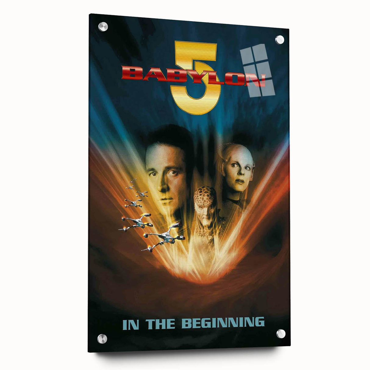 1990s Vintage Movie Poster – Babylon 5 In the Beginning Sci-Fi Art