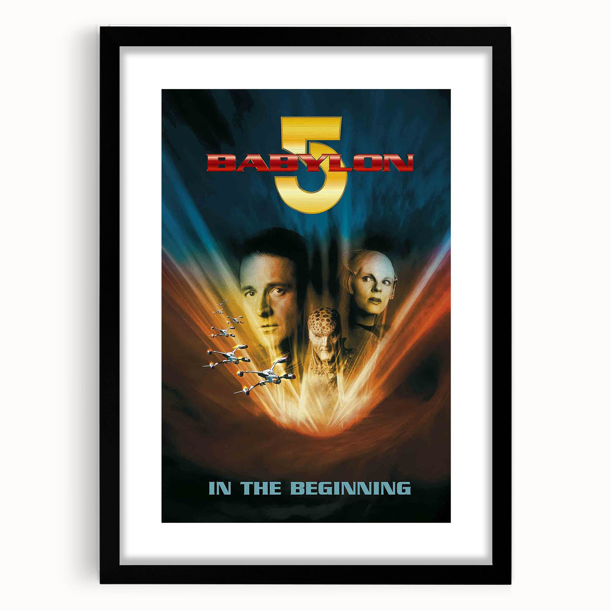 1990s Vintage Movie Poster – Babylon 5 In the Beginning Sci-Fi Art