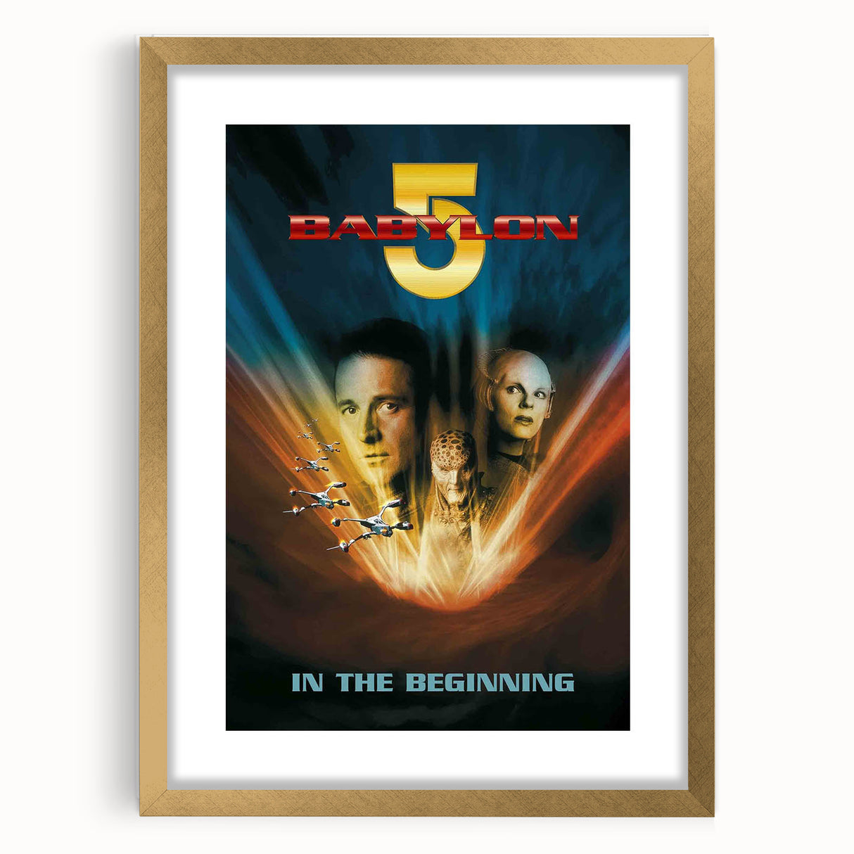 1990s Vintage Movie Poster – Babylon 5 In the Beginning Sci-Fi Art