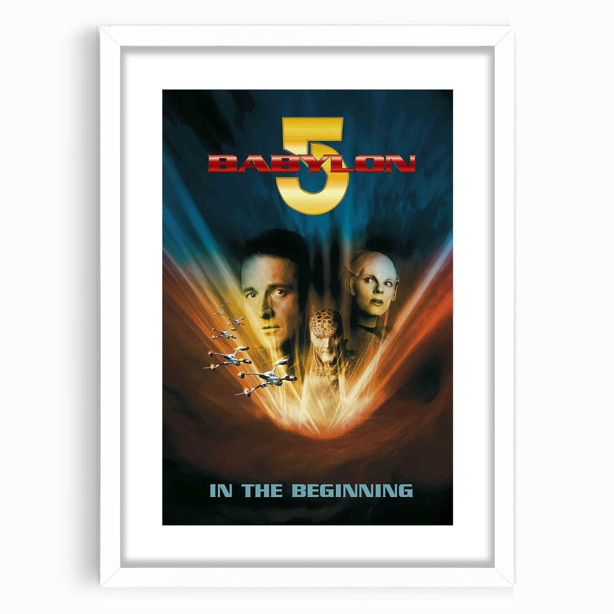 1990s Vintage Movie Poster – Babylon 5 In the Beginning Sci-Fi Art