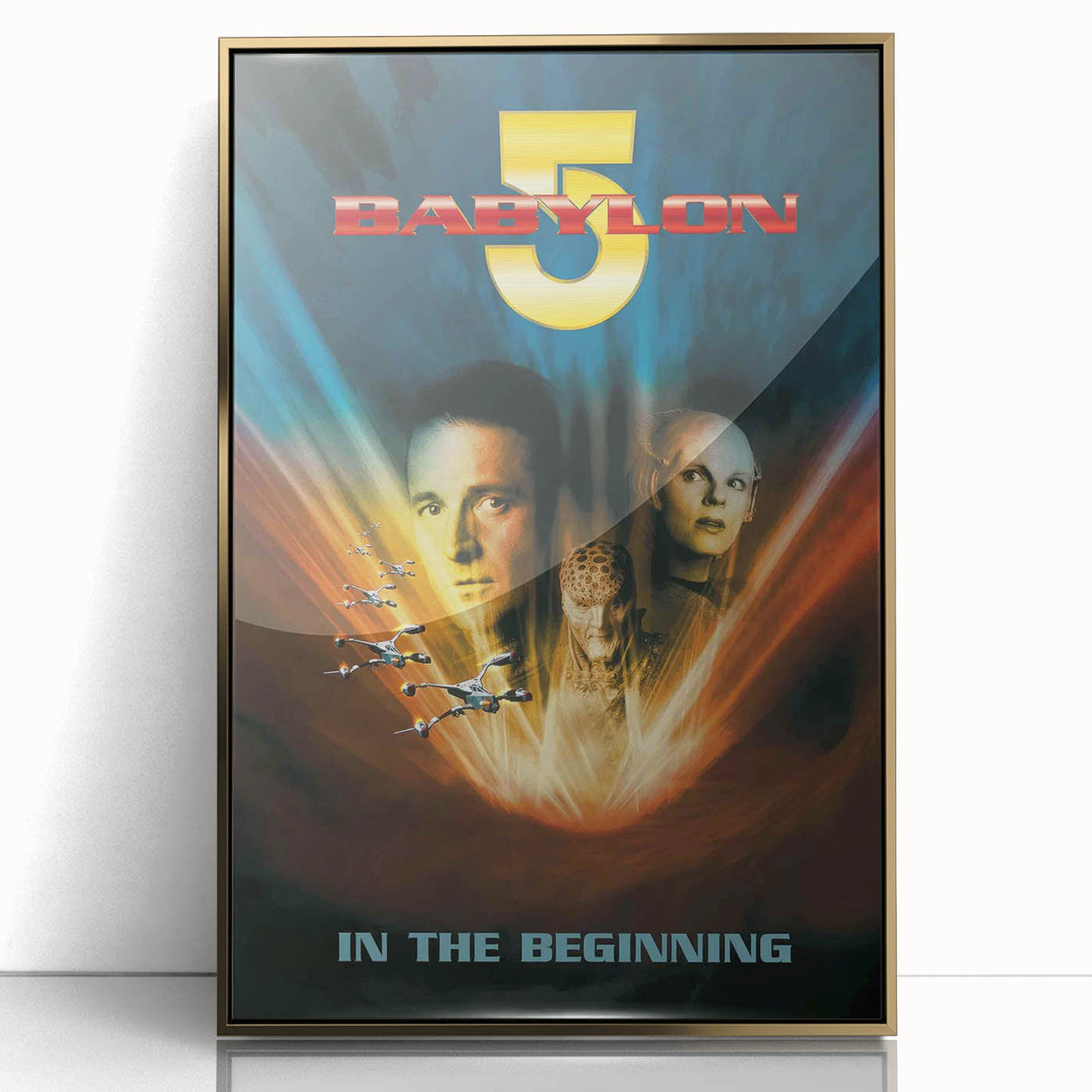 1990s Vintage Movie Poster – Babylon 5 In the Beginning Sci-Fi Art