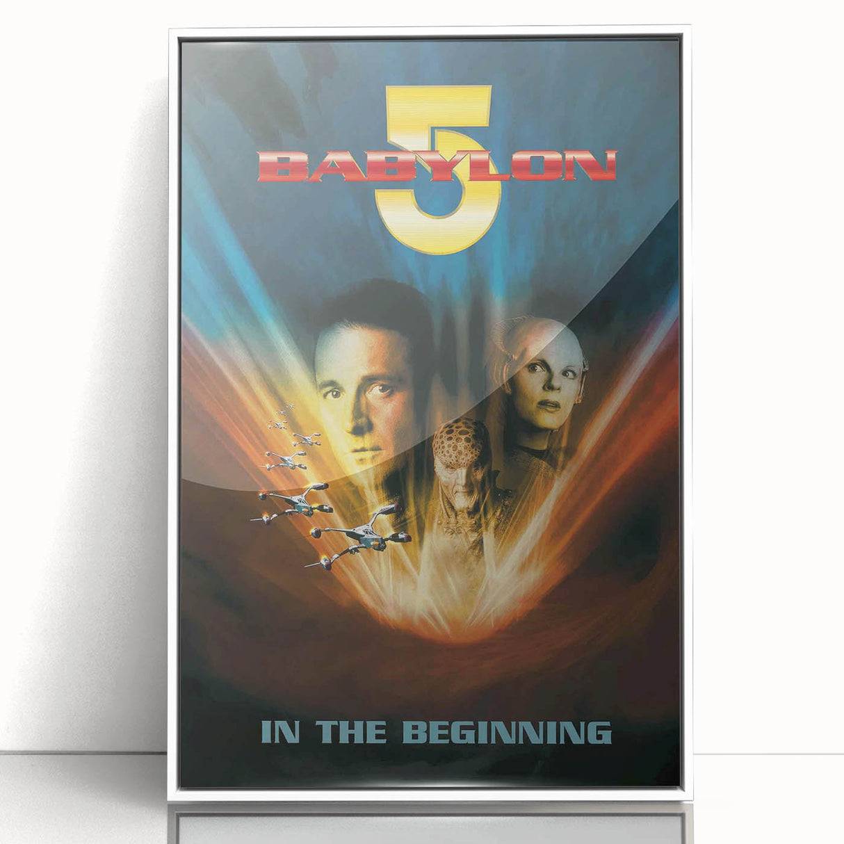 1990s Vintage Movie Poster – Babylon 5 In the Beginning Sci-Fi Art